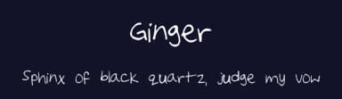 Ginger by K D — Script Handwritten Font — thumbnail 2