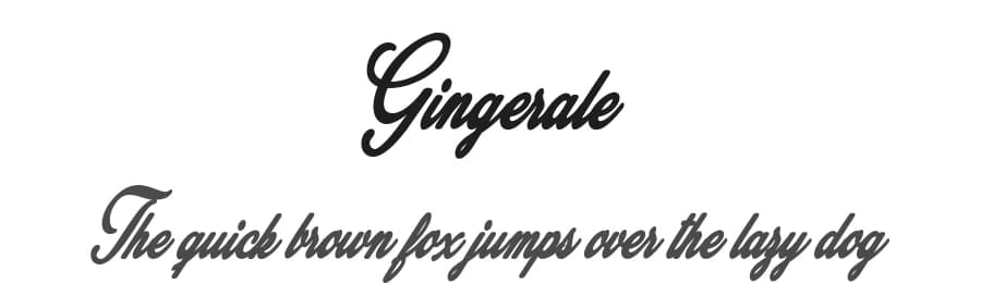 Gingerale by Billy Argel Fonts ® — Script Handwritten Font