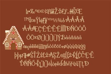 Gingerbread Cake Font by Illustration Ink — Script Handwritten Font — thumbnail 3
