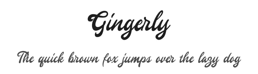 Gingerly by Letterhend Studio — Script Handwritten Font