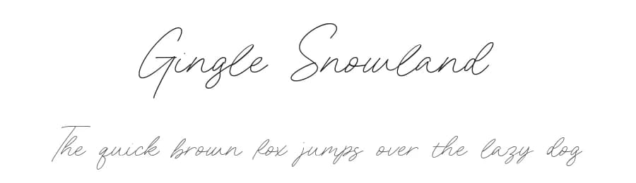 Gingle Snowland by Balpirick Studio — Script Handwritten Font
