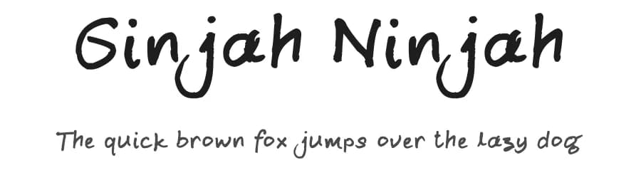 Ginjah Ninjah by FontPanda — Script Handwritten Font