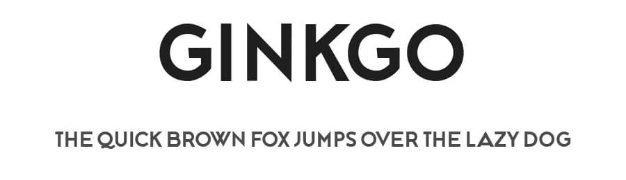 Ginkgo by Vladimir Nikolic — Sans Serif Font