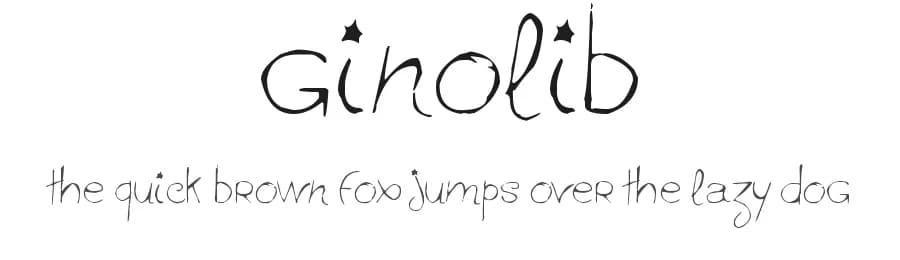 Ginolib by Andshalis — Script Handwritten Font
