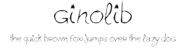 Ginolib by Andshalis — Script Handwritten Font