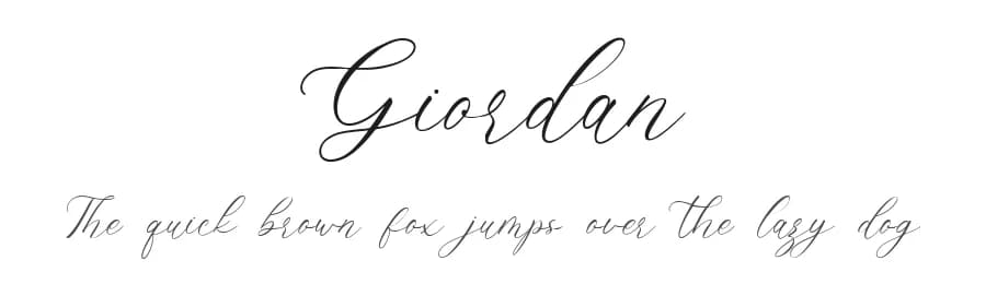 Giordan by Alpaprana Studio — Script Handwritten Font