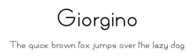 Giorgino by Davide Ardissone — Sans Serif Font — thumbnail 1