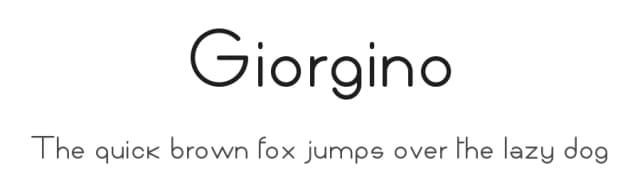 Giorgino by Davide Ardissone — Sans Serif Font