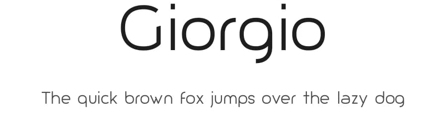 Giorgio by Michael Muranaka — Sans Serif Font
