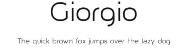 Giorgio by Michael Muranaka — Sans Serif Font — thumbnail 1