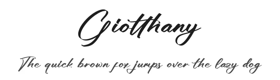 Giotthany by Letterena Studios — Script Handwritten Font