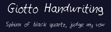 Giotto Handwriting by Giotto — Script Handwritten Font — thumbnail 2