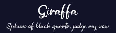 Giraffa by erlosDESIGN — Script Handwritten Font — thumbnail 2
