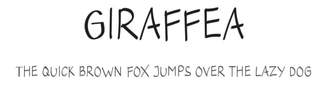 Giraffea by Arliyan Creative — Script Handwritten Font