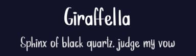 Giraffella by Tigadestd — Script Handwritten Font — thumbnail 2