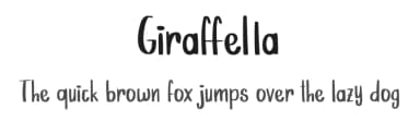 Giraffella by Tigadestd — Script Handwritten Font — thumbnail 1