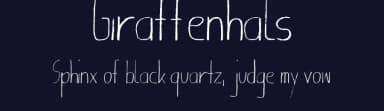 Giraffenhals by Manuel Viergutz | Typo Graphic Design — Script Handwritten Font — thumbnail 2