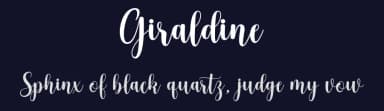 Giraldine by Romi Rahmadi — Script Handwritten Font — thumbnail 2