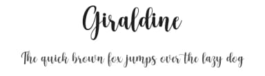 Giraldine by Romi Rahmadi — Script Handwritten Font — thumbnail 1