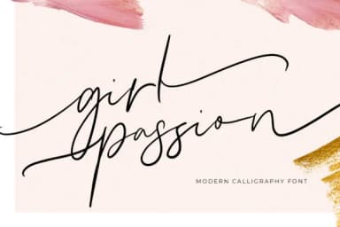 Girl Passion Font by formatikastd — Script Handwritten Font — thumbnail 1