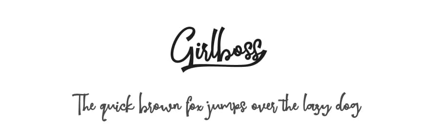 Girlboss by Bonjour Type — Script Handwritten Font