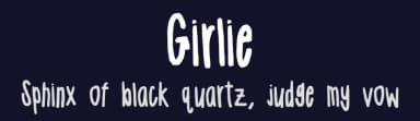 Girlie by M. Thomas — Script Handwritten Font — thumbnail 2