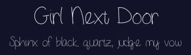 Girl Next Door by Vanessa Bays — Script Handwritten Font — thumbnail 2