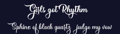 Girls got Rhythm by Billy Argel Fonts ® — Script Handwritten Font — thumbnail 2