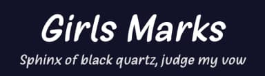 Girls Marks by 7NTypes — Script Handwritten Font — thumbnail 2