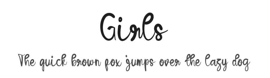 Girls by Hudzaifah Studio — Script Handwritten Font — preview 1