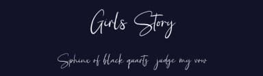 Girls Story by ReyreyBlue — Script Handwritten Font — thumbnail 2