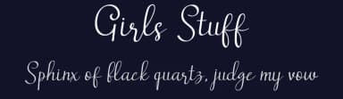 Girls Stuff by Airotype — Script Handwritten Font — thumbnail 2