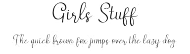 Girls Stuff by Airotype — Script Handwritten Font — thumbnail 1