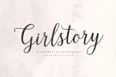 Girlstory Font by Alter Spieler — Script Handwritten Font — thumbnail 1