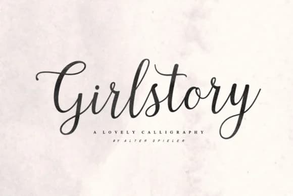 Girlstory Font by Alter Spieler — Script Handwritten Font