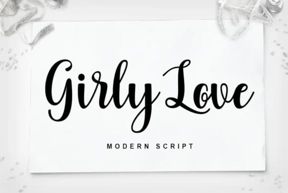 Girly Love Font by LetterFreshStudio — Script Handwritten Font