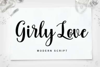 Girly Love Font by LetterFreshStudio — Script Handwritten Font — thumbnail 1