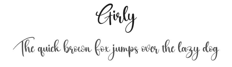 Girly by Scratchones — Script Handwritten Font