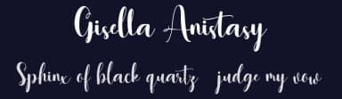 Gisella Anistasy by Creatype Studio — Script Handwritten Font — thumbnail 2