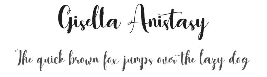 Gisella Anistasy by Creatype Studio — Script Handwritten Font