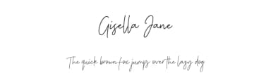 Gisella Jane by Bale — Script Handwritten Font — thumbnail 1