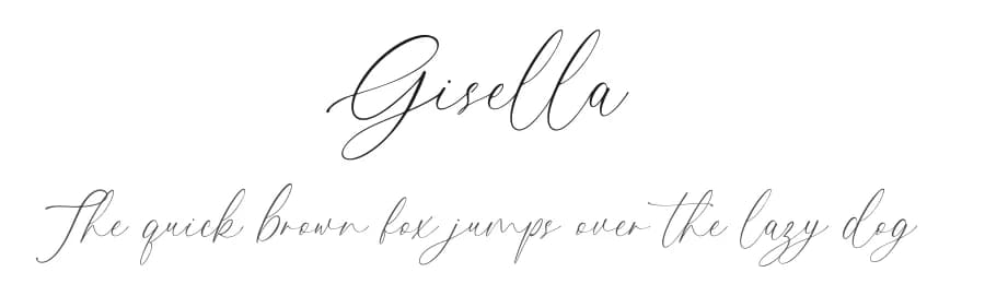 Gisella by Pen Culture — Script Handwritten Font — preview 1