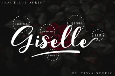Giselle Font by NissaStudio — Script Handwritten Font — thumbnail 8