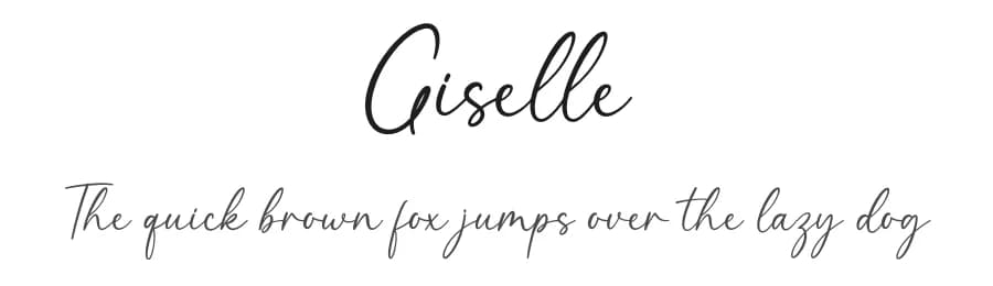 Giselle by Graphix Line Studio — Script Handwritten Font