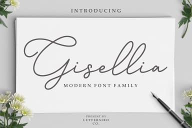 Gisellia Font by Lettersiro Co. — Script Handwritten Font — thumbnail 1