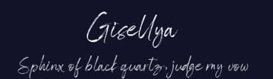 Gisellya by Hanzel Space — Script Handwritten Font — thumbnail 2