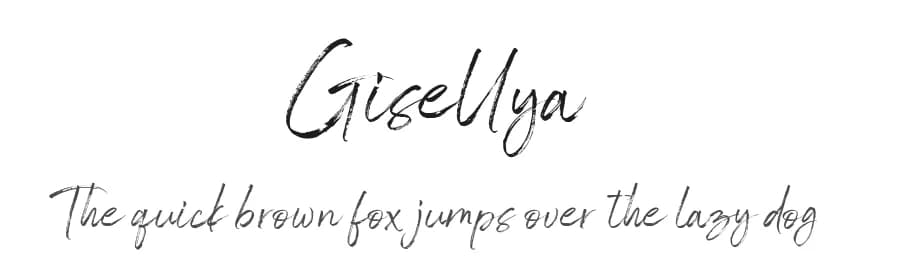 Gisellya by Hanzel Space — Script Handwritten Font