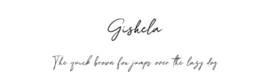 Gishela by Bale — Script Handwritten Font — thumbnail 1