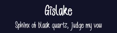 Gislake by Hermawan — Script Handwritten Font — thumbnail 2
