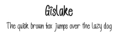Gislake by Hermawan — Script Handwritten Font — thumbnail 1